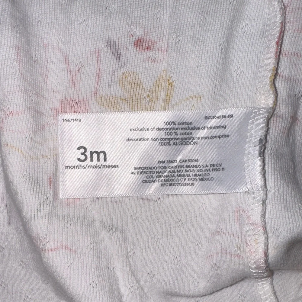 Carter’s 2-way Zip Footie Sleep Play Pajamas I 3 Months